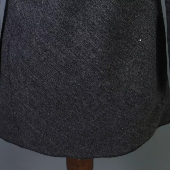 TRANSIT PAR SUCH Gray Wool Alpaca Hooded Full Zip Coat Size 2 #D5 - Picture 11 of 16